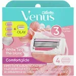 Gillette Venus Comfortglide Razor Blades Cartridges, White Tea, Female (0.29 oz, 4 ct)