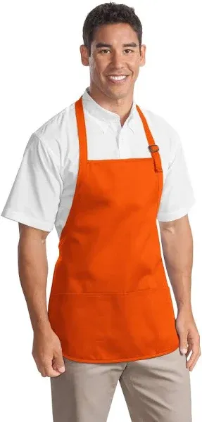 Port Authority Medium-Length Apron with Pouch Pockets