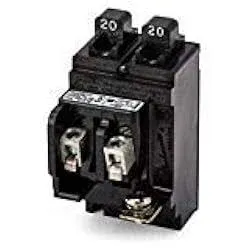 20A ITE Pushmatic P2020 Twin BREAKER 20 Amp No CLT Restrictor Tab Non Limiting