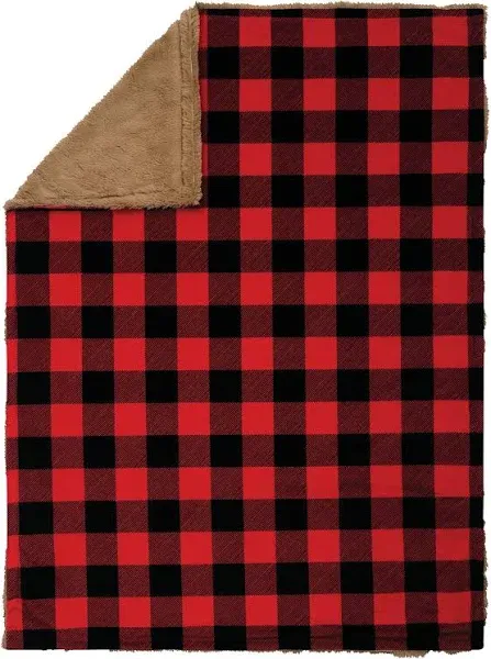 Buffalo Check Plush Baby Blanket