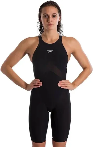 Speedo Women's Fastskin LZR Pure Valor Open Back Kneeskin Tech Suit Swimsuit