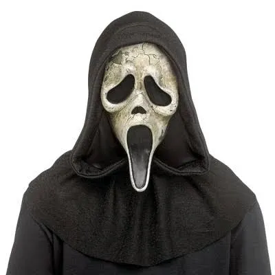 Ghost Face Aged Costume Mask