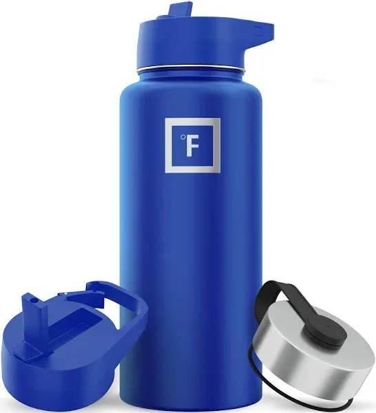 Iron Flask Sports Water Bottle 3 Lids Leak Proof