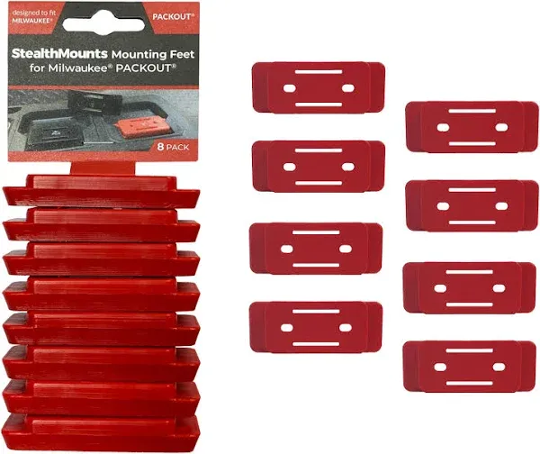 Packout Feet - 8 Pack Mounting Feet for Milwaukee Packout System | Milwaukee ...