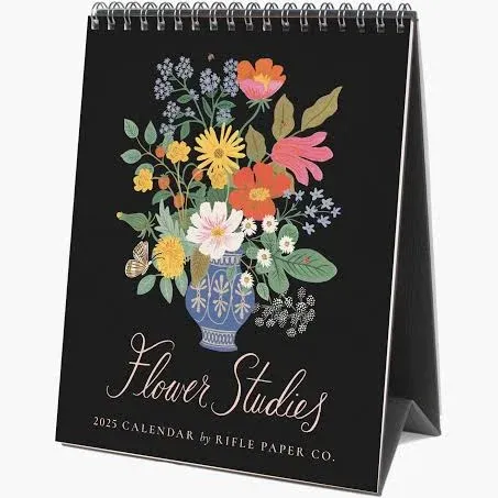 Rifle Paper Co. 2025 Desk Calendar Flower Studies