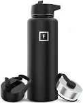 Iron Flask 22 oz Stainless Steel Sports Water Bottle with 3 Lids - Leak Proof, Insulated Thermos