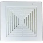 S97011723 Broan Bath Bathroom Ceiling Fan Grille Grill Cover Plastic White Color