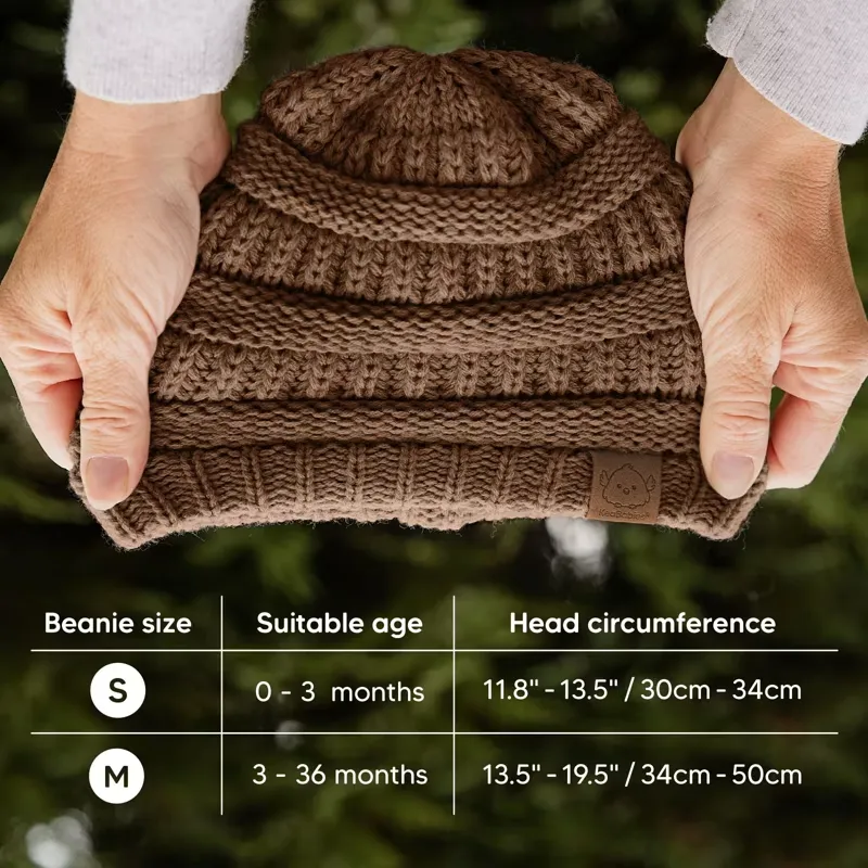 KeaBabies 3-Pack WARMZY Baby Beanies (Urban)