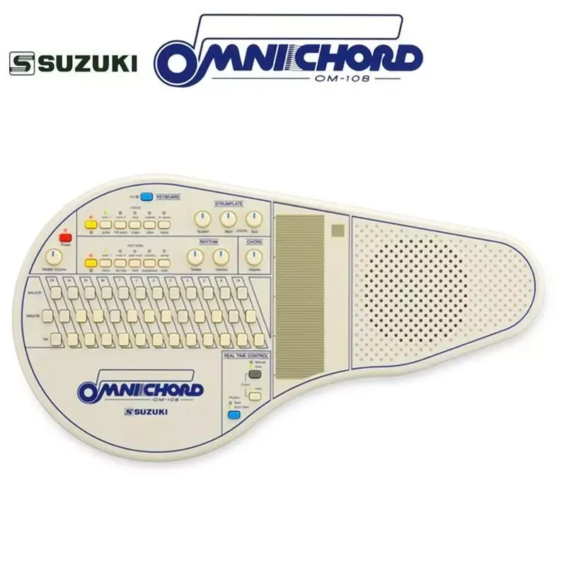 Suzuki Original Omnichord OM-108 Auto-base Code Autoharp Musical White 