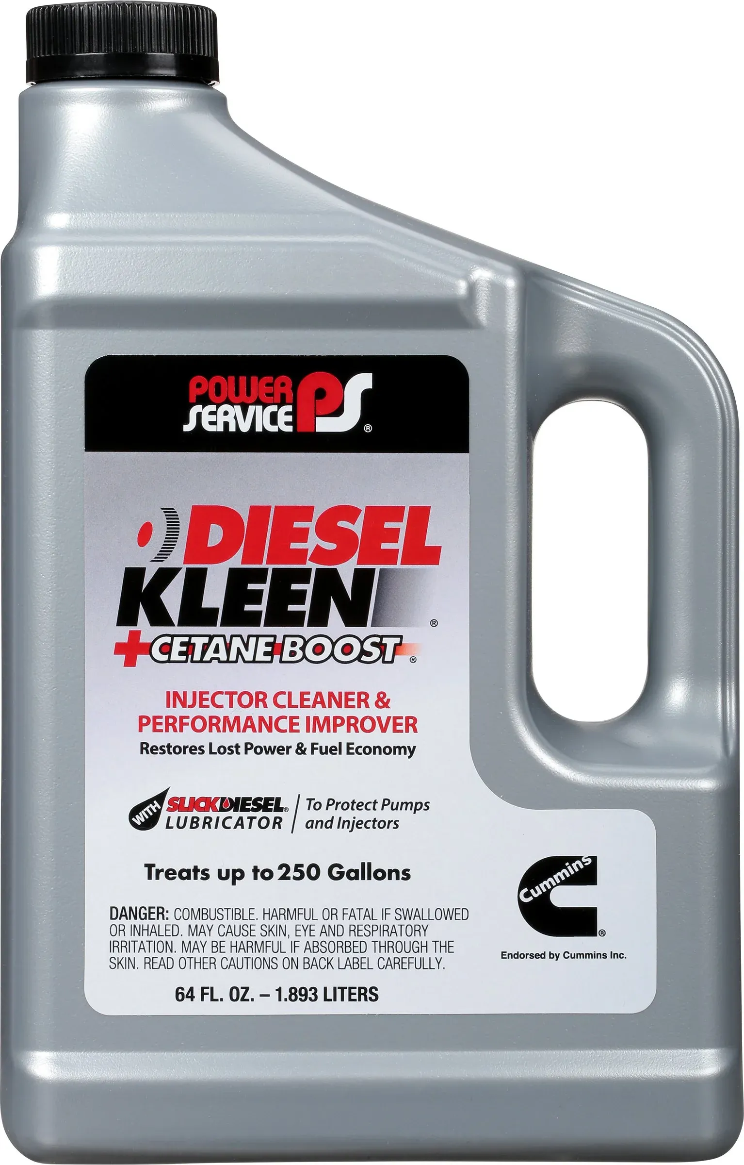 Power Service Diesel Kleen Injector Cleaner & Performance Improver, +Cetane Boost - 64 fl oz