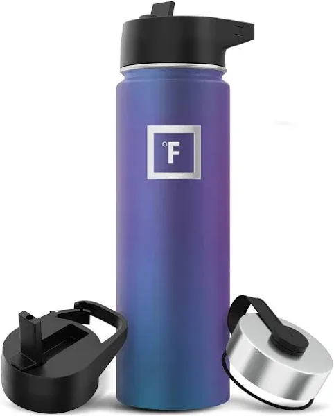 Iron Flask Sports Water Bottle 3 Lids Leak Proof