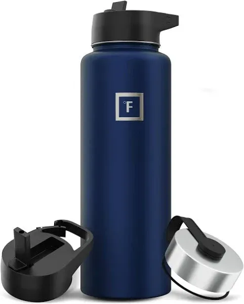 Iron Flask Sports Water Bottle 3 Lids Leak Proof