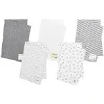 Burt's Bees Baby 5-Pack Organic Cotton Burp Cloths in Grey