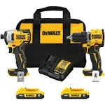 DeWalt DCK225D2 Atomic 20V Max Brushless 2 Tool Combo Kit