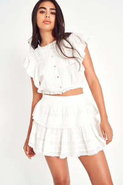 Ruffle Mini Skirt