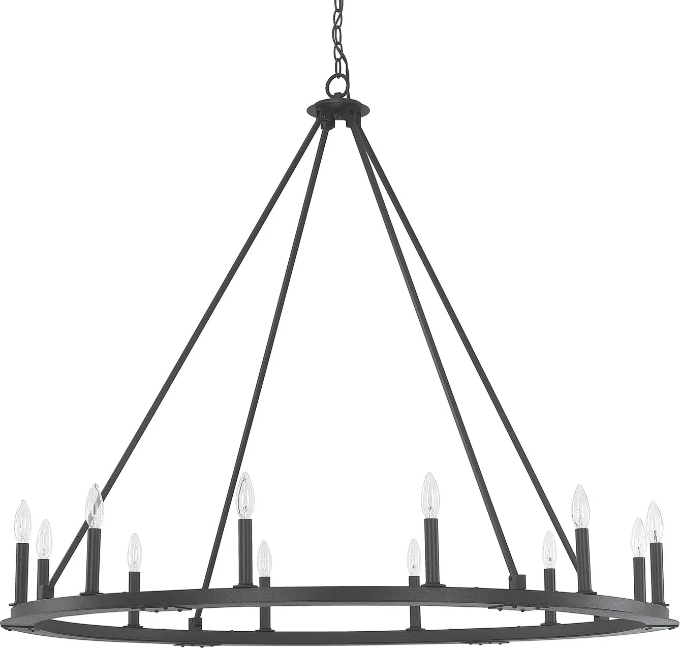 Capital Lighting Pearson 12 Light Chandelier 4912BI-000