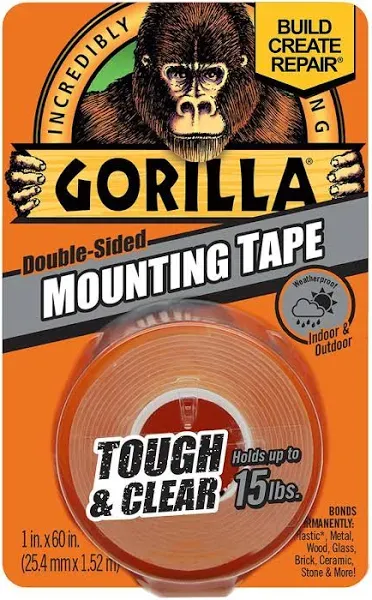 Gorilla Clear Double Sided Mounting Tape