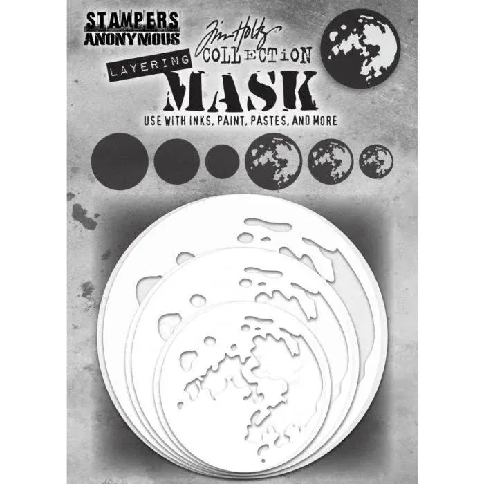 Tim Holtz Layering Mask Set 6Pcs - Moon