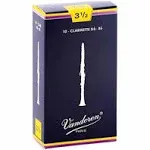 Vandoren Bb Clarinet Reeds 3.5 Traditional (10 Box)