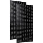 Triton Products (2) Wall Ready White Pegboards 24"W x 1/4"D x 42"H Heavy-Duty High Density Fiberboard PEG2-WHT