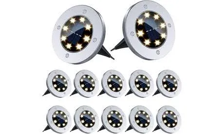 12 Pack Solar Ground Lights