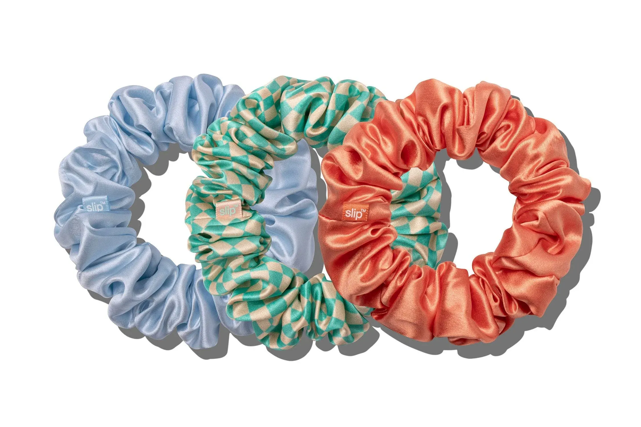 Slip Pure Silk Large Scrunchies - Sea Mist