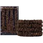 Slip Pure Silk Skinny Scrunchies Dark Brown