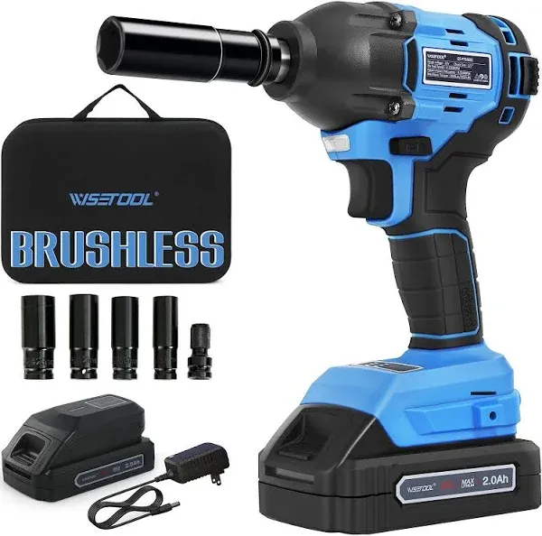 Cordless Impact Wrench,1/2 inch Electric Impact Wrench,Brushle<wbr/>ss Power Impact...