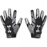 Under Armour Men ' S UA F8 Football Gloves - Black / Metallic Silver