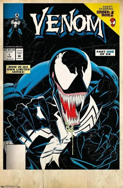 Venom Lethal Protector #1- Red Foil Enhanced CardStock cover (Marvel, 1993) NM