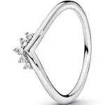 Pandora | 198282CZ Tiara Wishbone Ring 4.5 / Silver