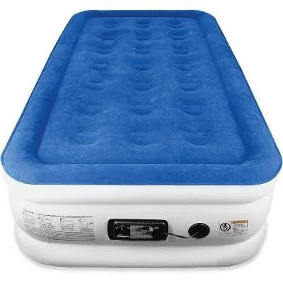 SoundAsleep SAAM-09 Dream Air Mattress ComfortCoil Internal Pump Twin XL - Blue