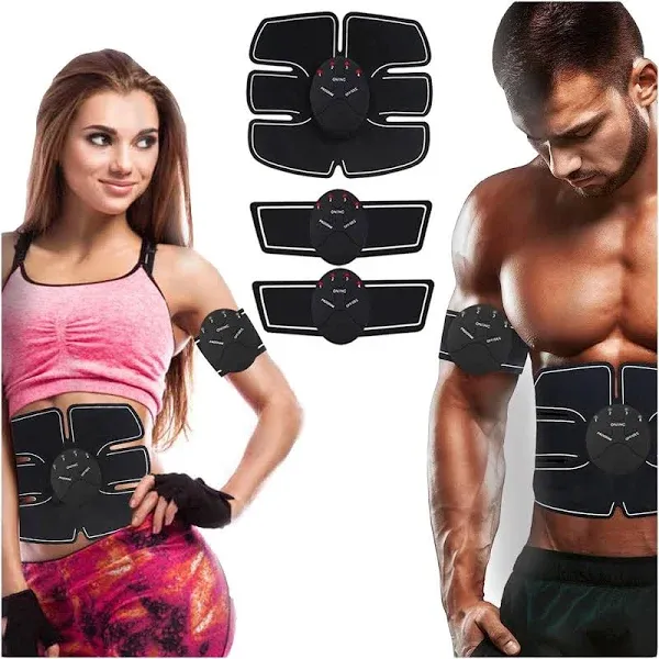 Tschenhao Fitness Belt, Abdominal Toning Belt, ABS Training Belt AB Trainer Fitness Equipment for Men Woman Abdomen/Arm/Leg Home (Gray)