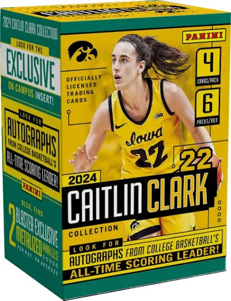 2024 Panini Caitlin Clark Collection Basketball Blaster Box