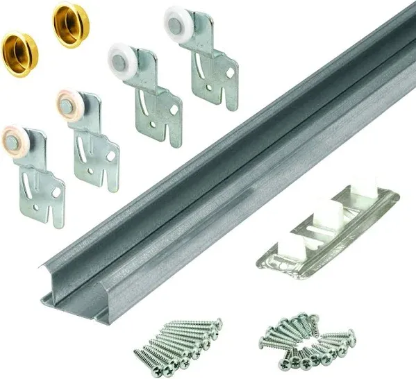 Slide-co By-pass Wardrobe Door Track Kit