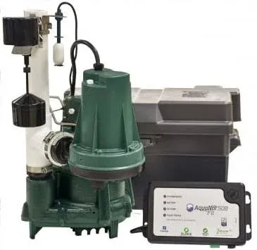 Zoeller 508-0016 ProPack98 1/2 HP Combo Primary & Aquanot Fit Backup Sump Pump System w/ WiFi