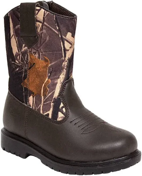 Deer Stags Boys' Tour Water Resistant Pull-on Occupational Boots