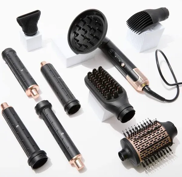 ion Luxe 8-in-1 Airstyler Pro, Interchangeable Hair Dryer & Curler for All Hair Types