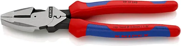 Knipex 9&#034; Lineman&#039;s Pliers Fish Tape Cable Puller Crimper Comfort Grip 0912240