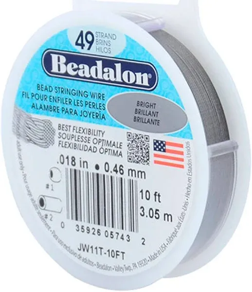 Beadalon® 49 Strand Bright Bead Stringing Wire