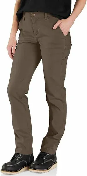 Women’s Carhartt Canvass Work Pant Rugged Relaxed Flex