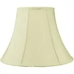 13x19x11 Egg Shell Floor Shantung Lampshade with Brass Spider Fitter - Perfect for Table and Desk Lamps - Large, Egg Shell