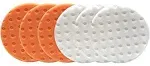 Lake Country CCS Smart Pads Da 5.5 inch Foam Pad (3-White, 3-Orange, 5.5)