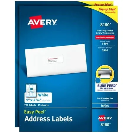 Avery 8162 Easy Peel Address Labels