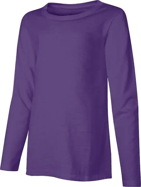 Hanes Girls Long-Sleeve Crewneck T-Shirt