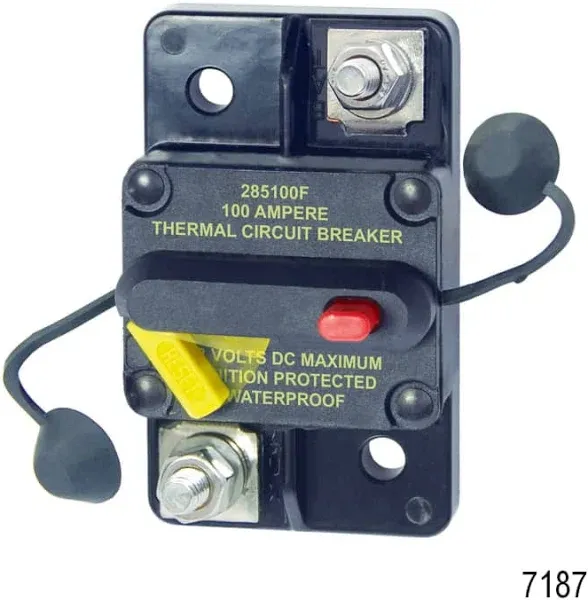 Blue Sea 285-Series Amp Circuit Breaker Surface Mount