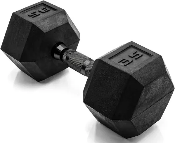 Cap Barbell 10 lb Pair Coated Hex Dumbbell Weight