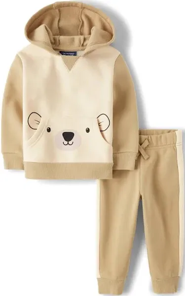 The Children's Place Baby Boys 2-Piece Polar Bear Fleece Outfit Set