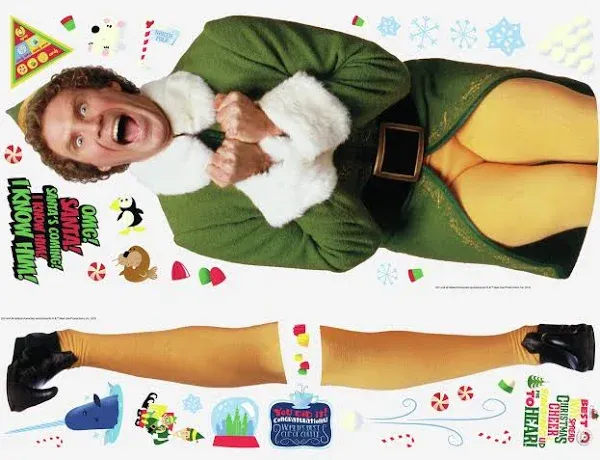 RoomMates RMK4339GM Buddy The Elf Giant Peel and Stick Wall Decals