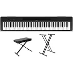 Yamaha P-143 88-Key Digital Piano Package Black Essentials Package